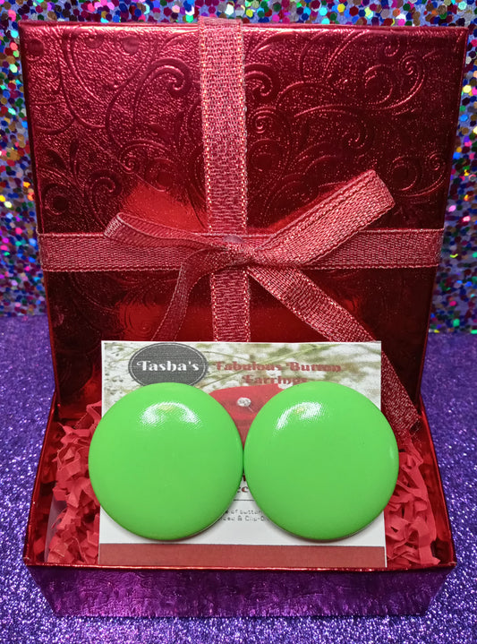 Lime Color Earrings