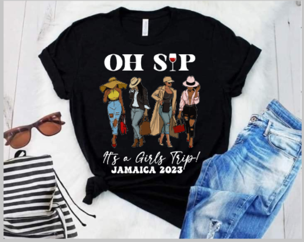 Oh Sip It's A Girls Trip T-shirt