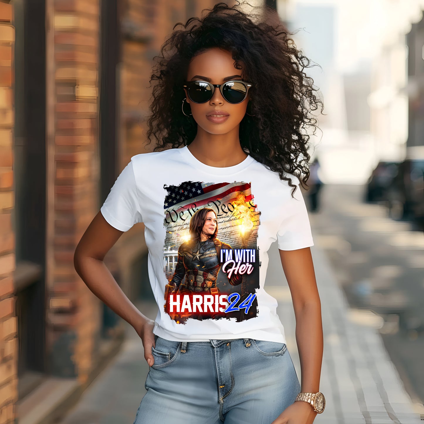 I'm With Her - Harris 24 T-Shirt