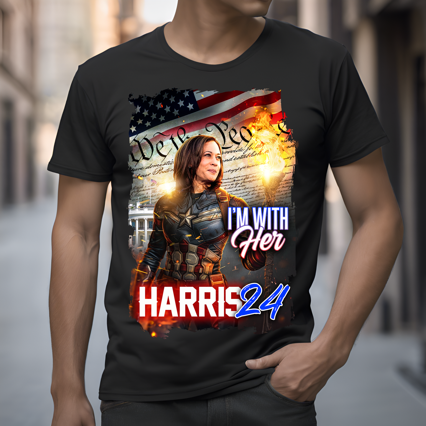 I'm With Her - Harris 24 T-Shirt