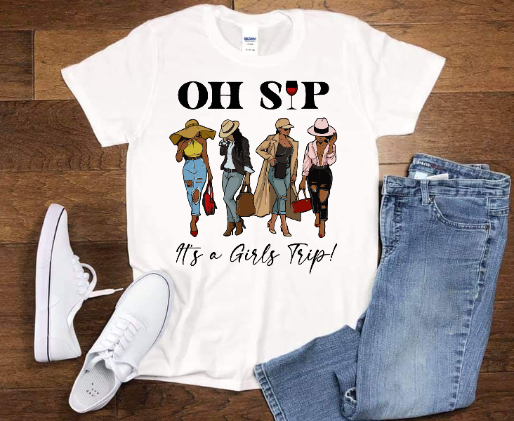 Oh Sip It's A Girls Trip T-shirt